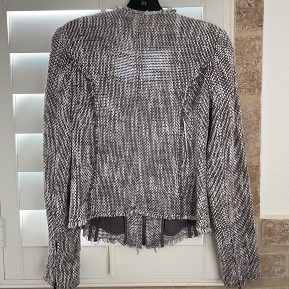 Joie structured raw hem tweed jacket - Picture 2 of 2